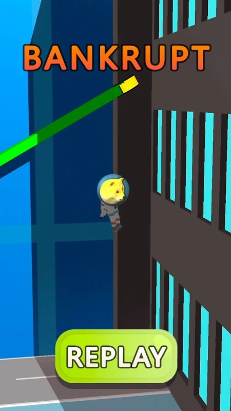 2 The Moon APK screenshot showing the character on a hoverboard