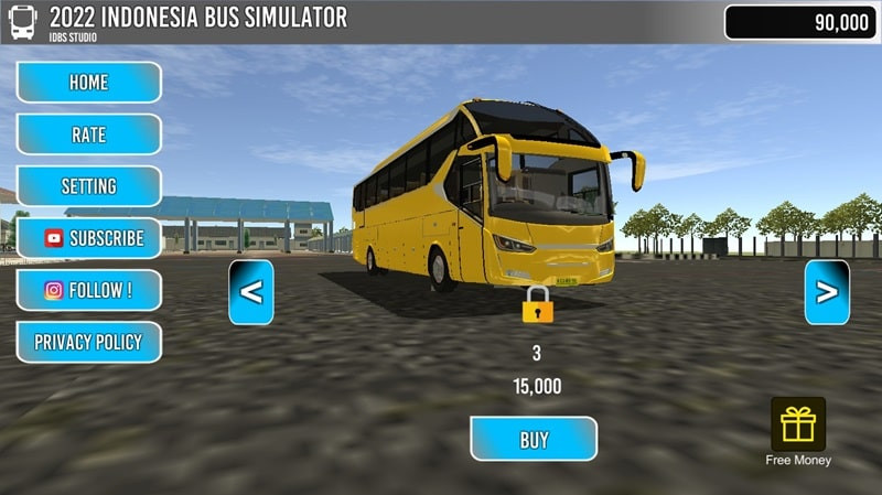 Bus Selection in 2024 Indonesia Bus Simulator