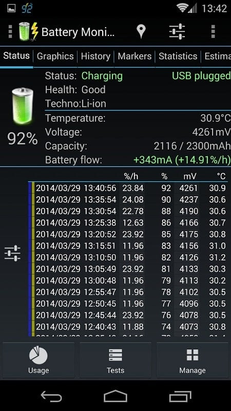 3C Battery Manager on Android