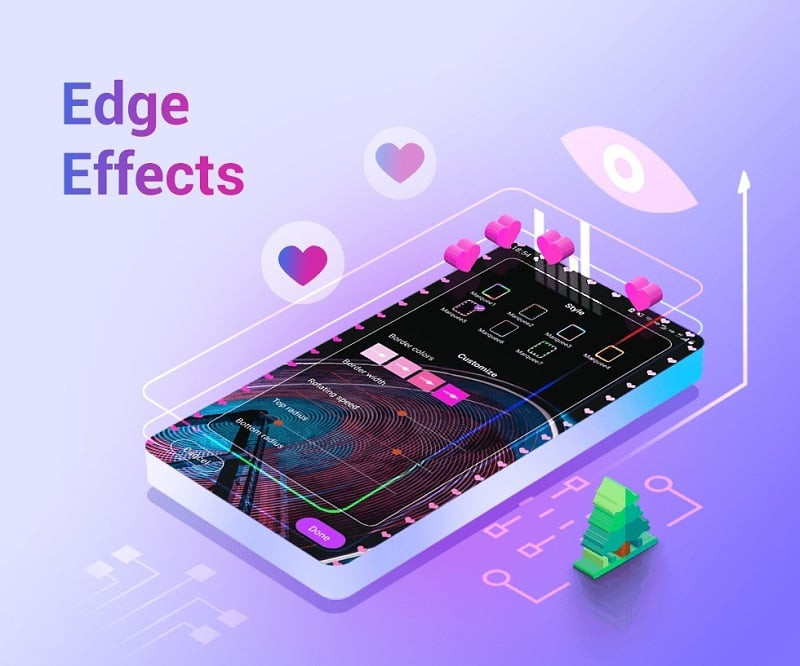 3D Effect Launcher Live Effect screenshot showing performance optimization features