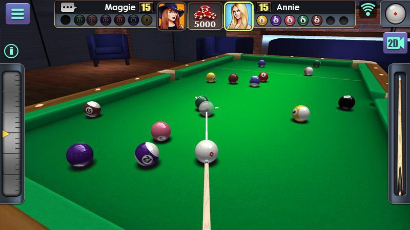 Customize your pool table and cue in 3D Pool Ball MOD APK