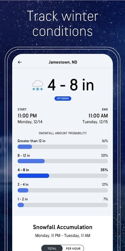 AccuWeather MOD APK map view