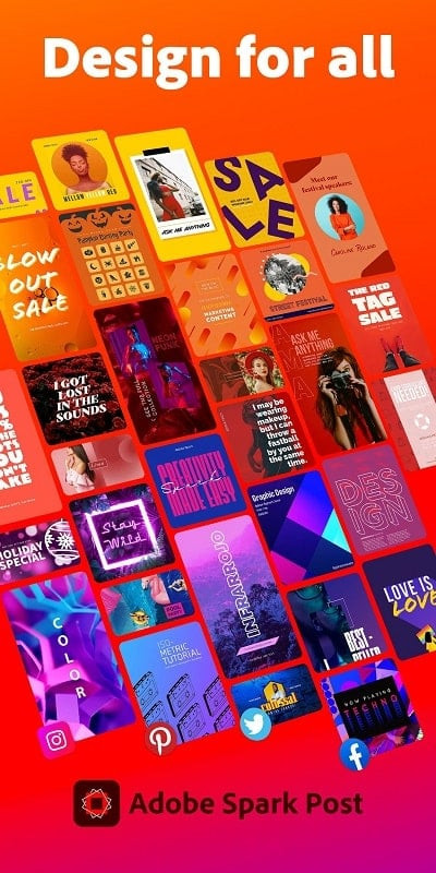 Adobe Express: Graphic Design trên máy tính bảng