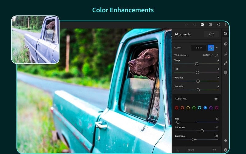 Adobe Lightroom MOD APK showcasing the Discover feature