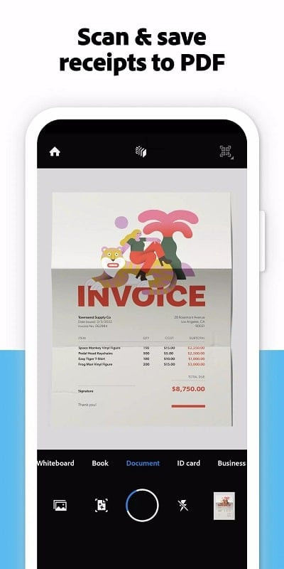 Adobe Scan MOD APK Scanning Documents