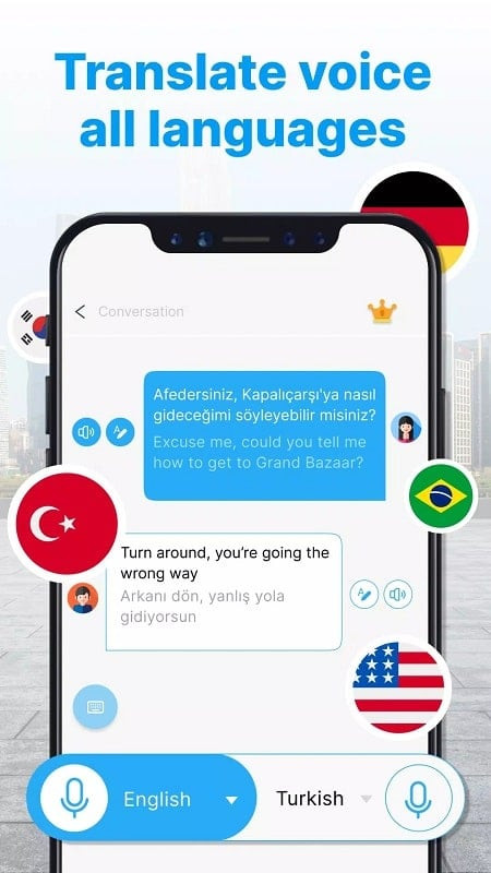 AI Translator app on an Android phone