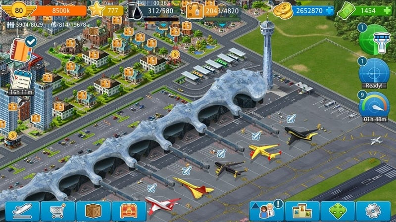 Airport City MOD APK planes