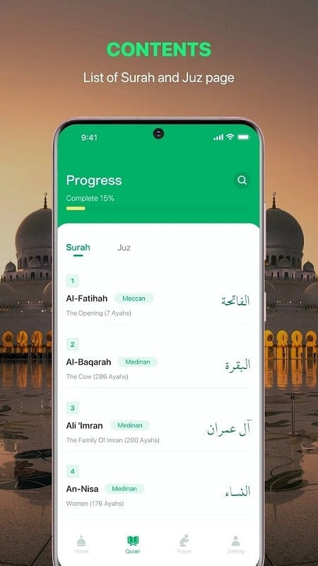 Al Quran mod apk reminder feature