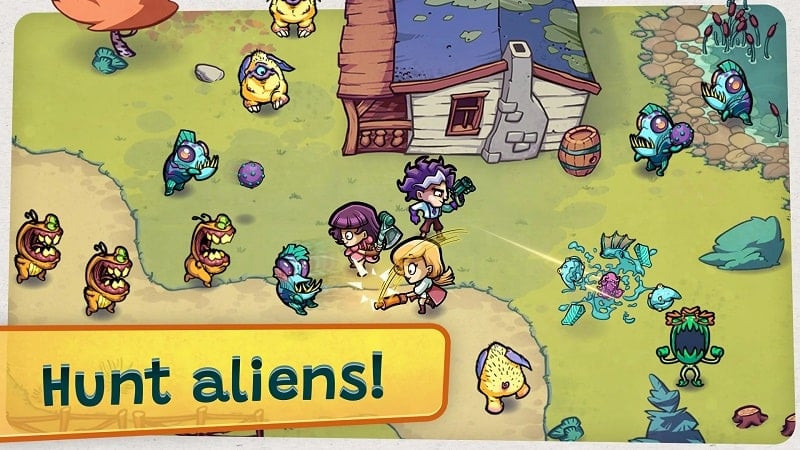 Alien Food Invasion MOD APK screenshot