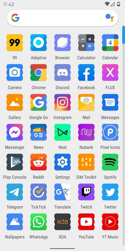 alt: Adaptive Icon Pack tương thích với nhiều thiết bị Android