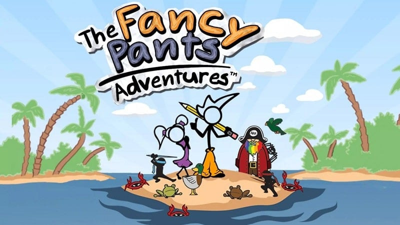 alt: Anh chàng quần sành điệu Fancy Pants Adventures đang phiêu lưu