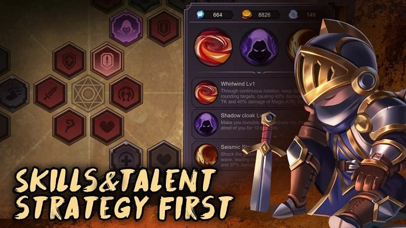 alt:  Ảnh chụp màn hình vật phẩm trong Dig&Dungeons MOD APK