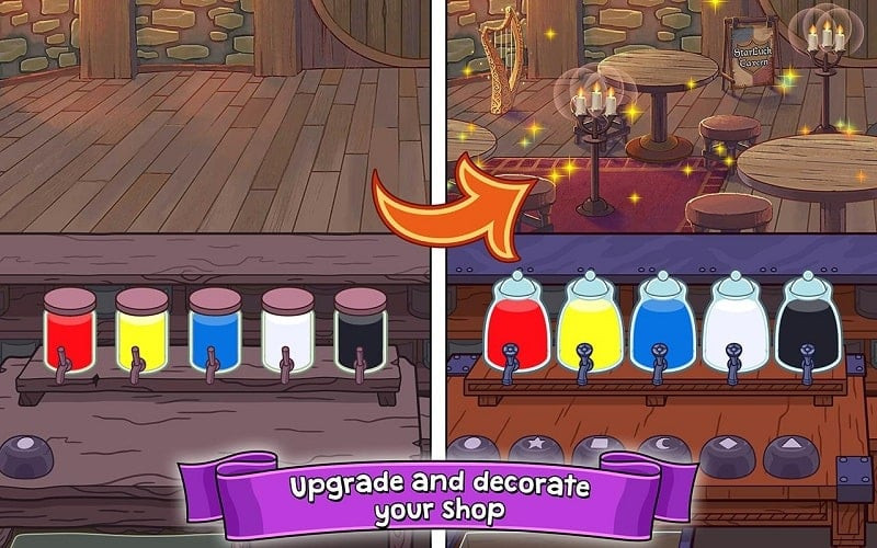 Achievement board in Potion Punch