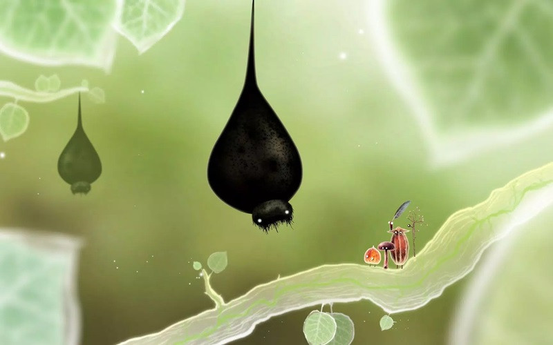 Botanicula APK features challenging puzzles that test players' wit and skill.