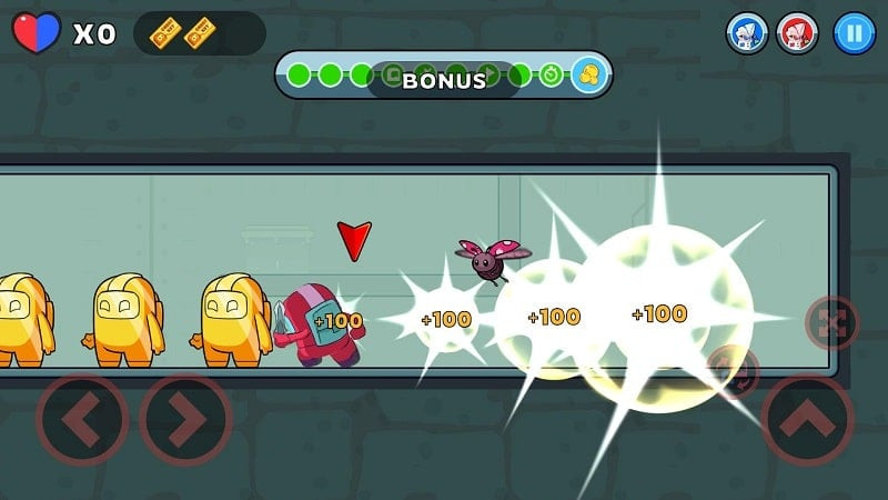 Different costumes for the tiny robots in Squid Impostor: Pet Rescue