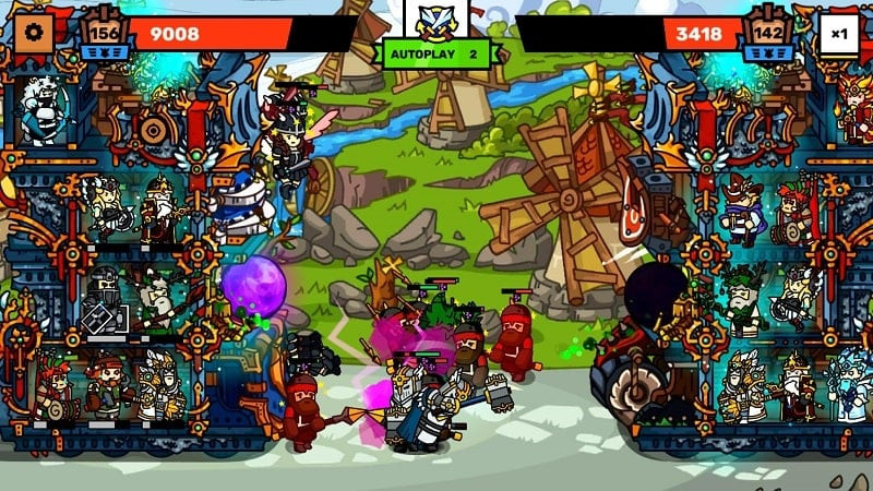 Battle scene in Towerlands