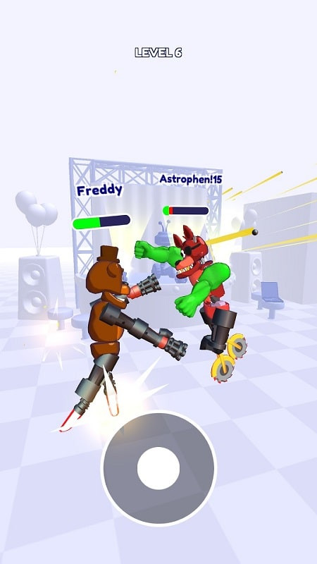 Combat scene in Merge Ragdoll Fighting