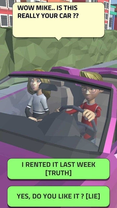 Conversation scene between two characters in Teen Life 3D