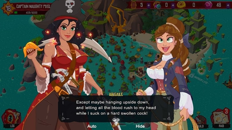 Battling other pirate crews in Pirate Booty