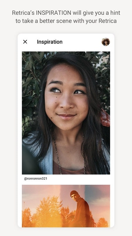 Professional photo editing with Retrica on an Android phone