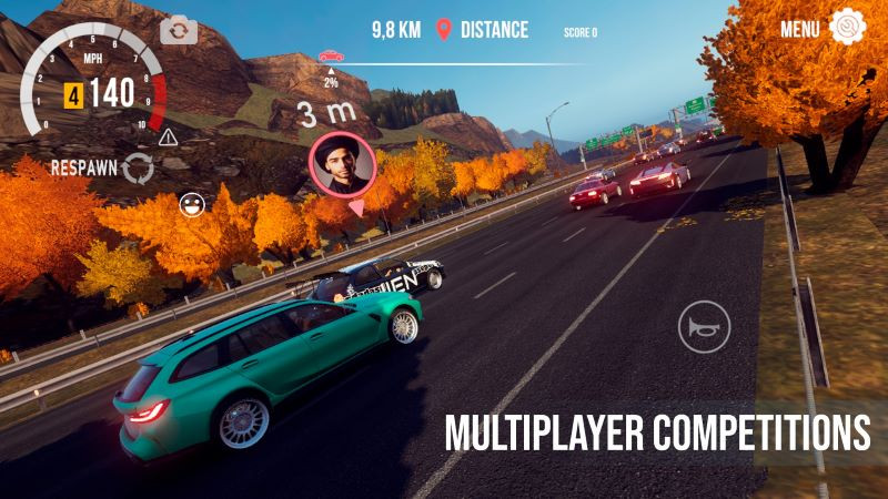 alt CPM Traffic Racer APK: Hình ảnh xe đua trên đường