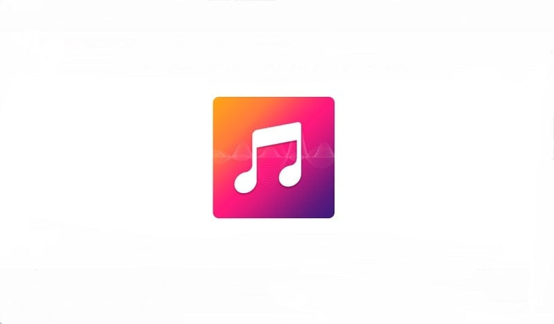 alt: Giao diện Audify Music Player với nền tối và các nút điều khiển