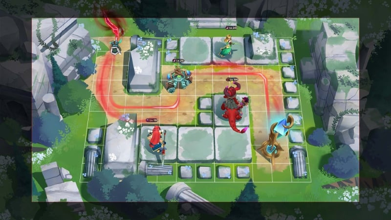 Heroes Defense battle interface showing the tower defense gameplay