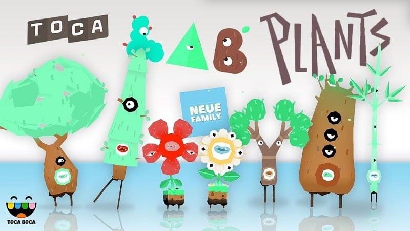 alt: Giao diện chính của game Toca Lab: Plants