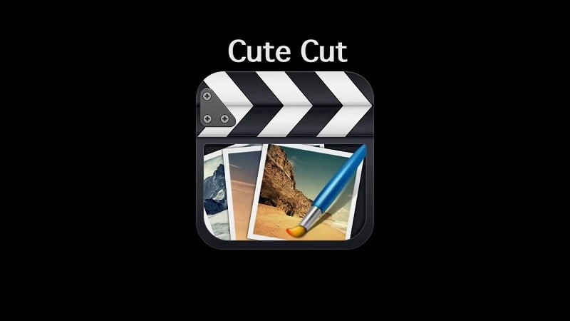 alt: Giao diện chính của ứng dụng Cute CUT với các công cụ chỉnh sửa video.