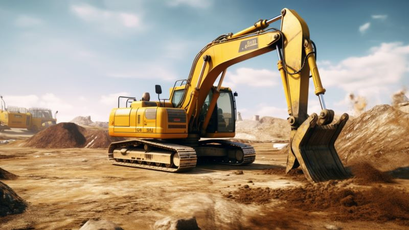 Excavator control panel in Excavator Loader Simulator showing function buttons and joysticks