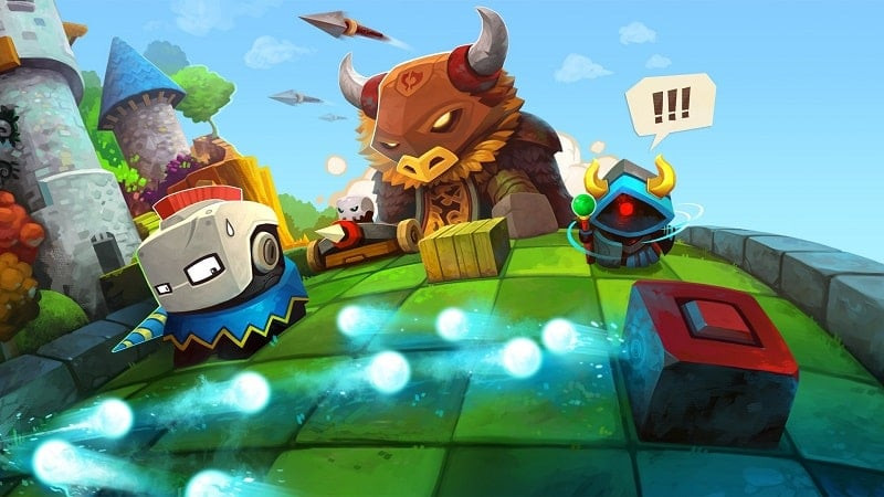 Alt: Giao diện game Battle Bouncers MOD APK với đồ họa sắc nét và hiệu ứng đẹp mắt