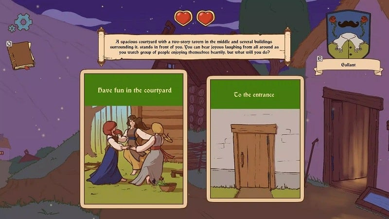 alt: Giao diện game Choice of Life: Middle Ages 2 trên Android