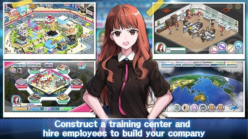 Girl Group Inc gameplay screenshot showing management activities