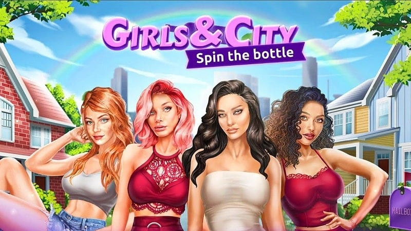 alt: Giao diện game Girls & City với hình ảnh cô gái xinh đẹp