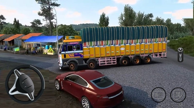 Indian Truck Simulator MOD APK game interface