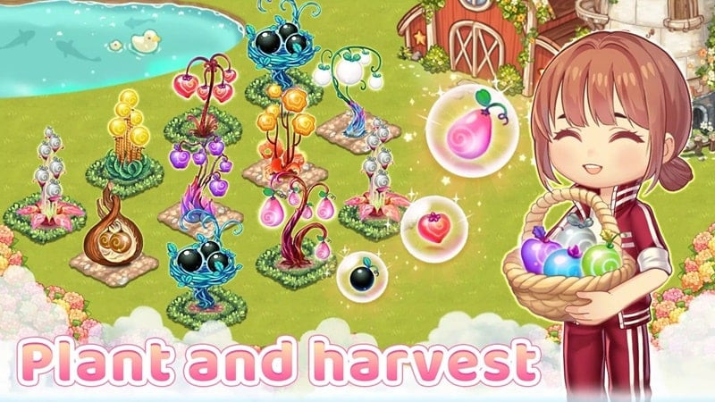 Kawaii Islands MOD APK interface showcasing the cute chibi graphics