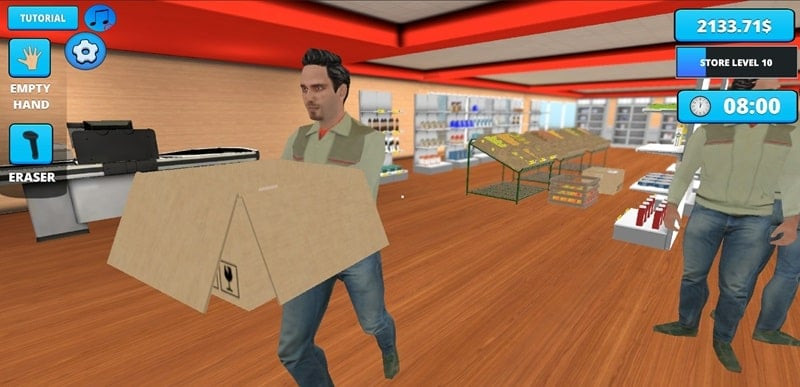 Processing a customer transaction in Retail Store Simulator