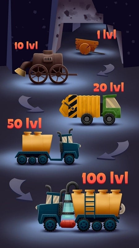 Upgrading machinery interface in Trash Tycoon. Players use money to upgrade machinery and increase processing efficiency.