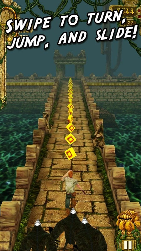 alt: Giao diện nâng cấp nhân vật trong game Temple Run