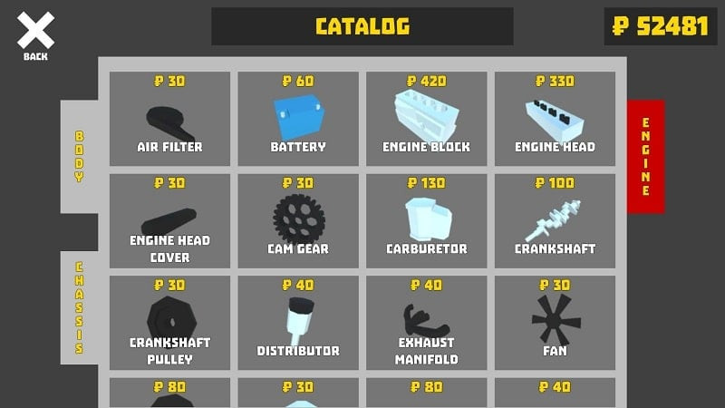 Retro Garage MOD APK download interface.