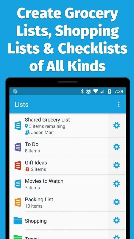 Creating a shopping list in AnyList