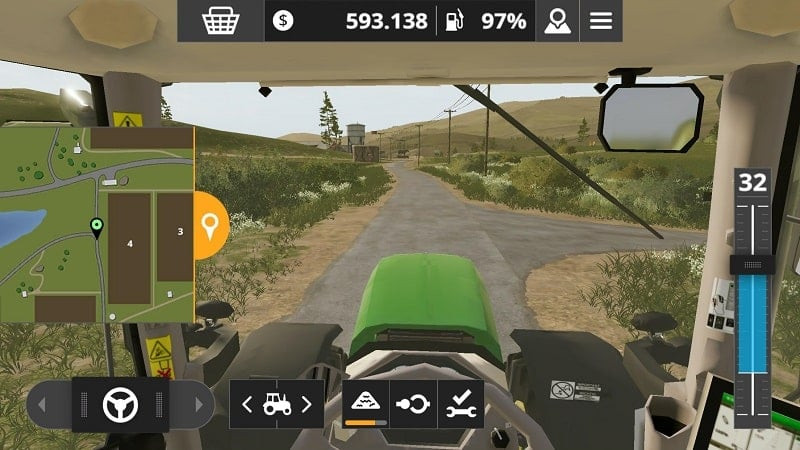 alt:  Giao diện trò chơi Farming Simulator 20