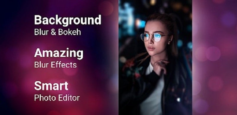 alt: Giao diện ứng dụng Blur Photo Editor & Auto Blur với các tính năng chỉnh sửa ảnh