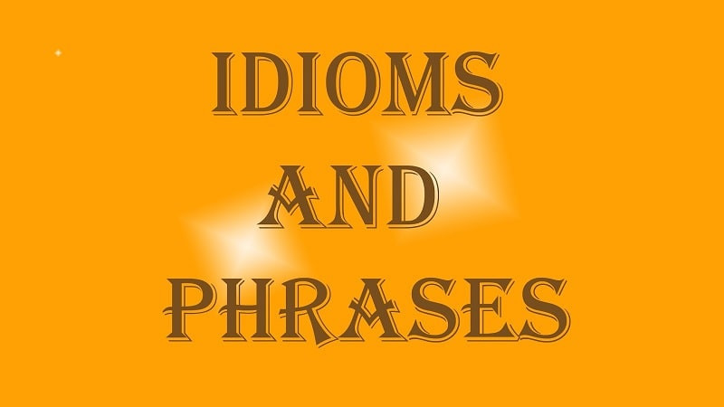 alt: Giao diện ứng dụng English Idioms & Phrases hiển thị danh sách các thành ngữ.