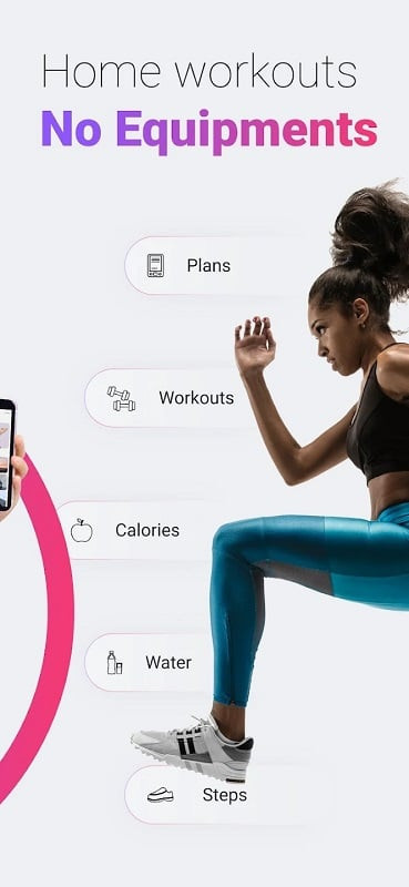 Mejor app interface displaying recommended exercises