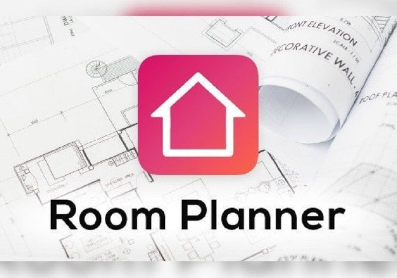 alt: Giao diện ứng dụng Room Planner với các tùy chọn thiết kế nội thất