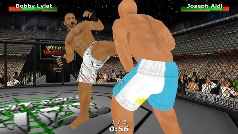 alt: Hạ gục đối thủ trong game Weekend Warriors MMA