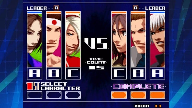 alt: Hai nhân vật trong game KOF 2003 ACA NEOGEO đang đối đầu