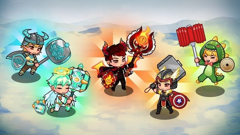 Legendary warriors in Hammer Hero