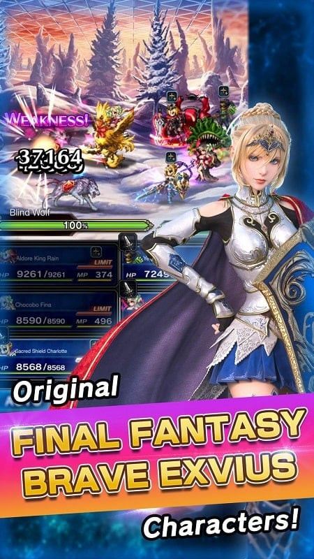 alt: Characters from Final Fantasy Brave Exvius